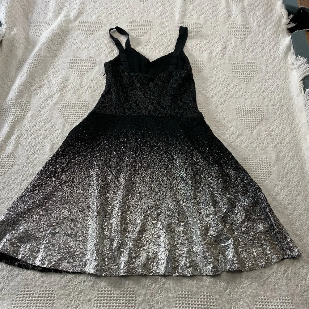 Free People Ombré Black & Silver Dress (S)